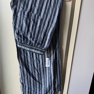 Old Navy High-Rise Wide-Leg Pants - Black and White